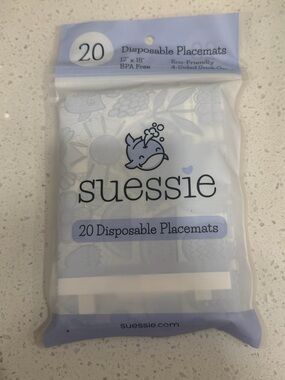 Suessie Light Blue Disposable Placemats — Pack of 20